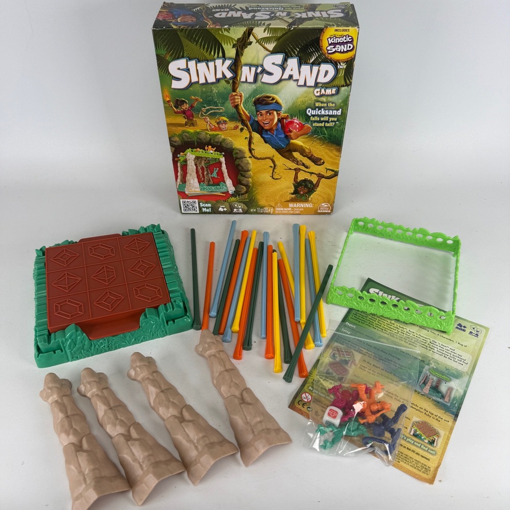 Spin Master Sink N Sand Game Jungle Quicksand Board Game 6064485 No Sand